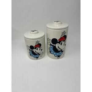 Disney Minnie Mouse Up Close Color Canister Jar Set NEW